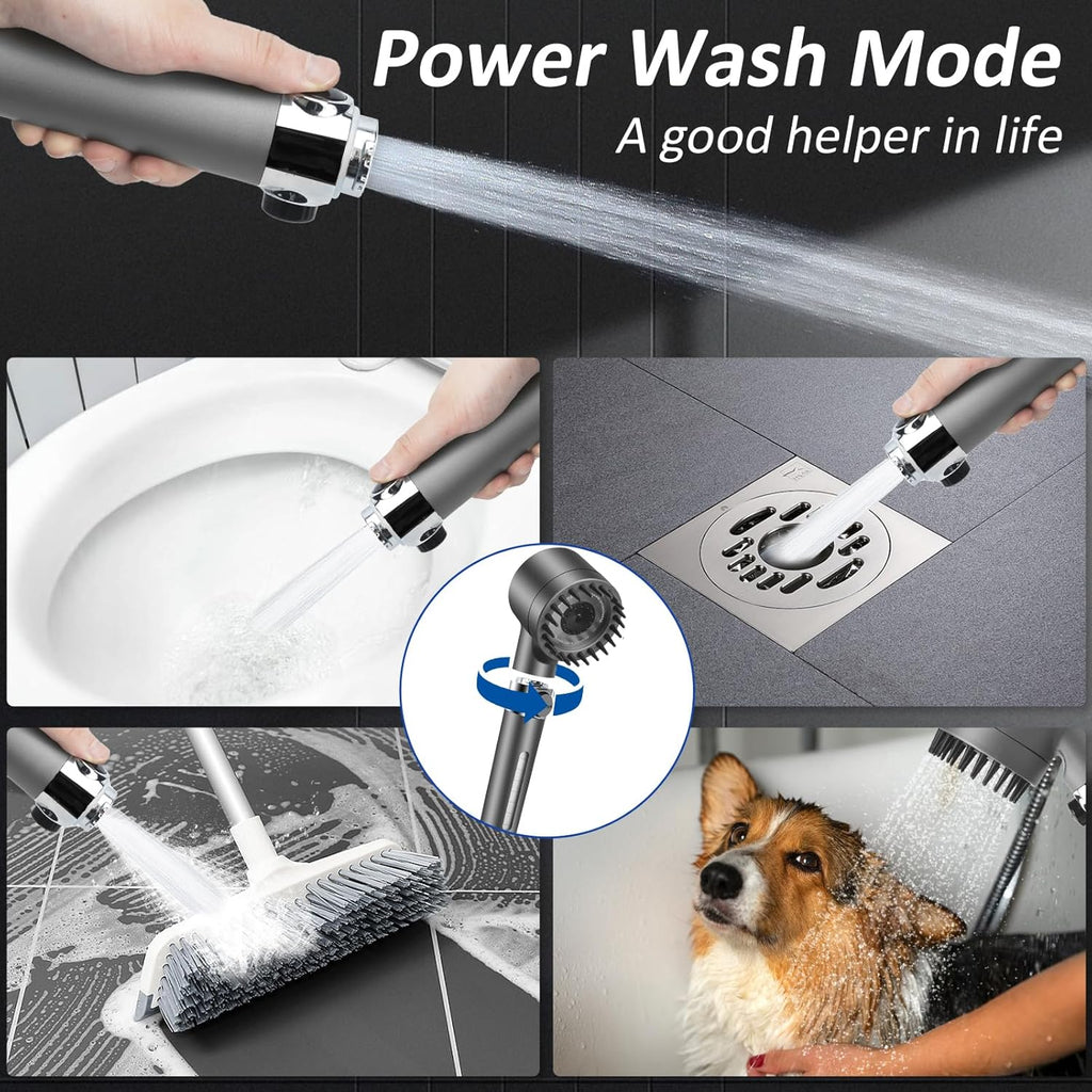 High pressure 3-Setting Clean Flow hair shower