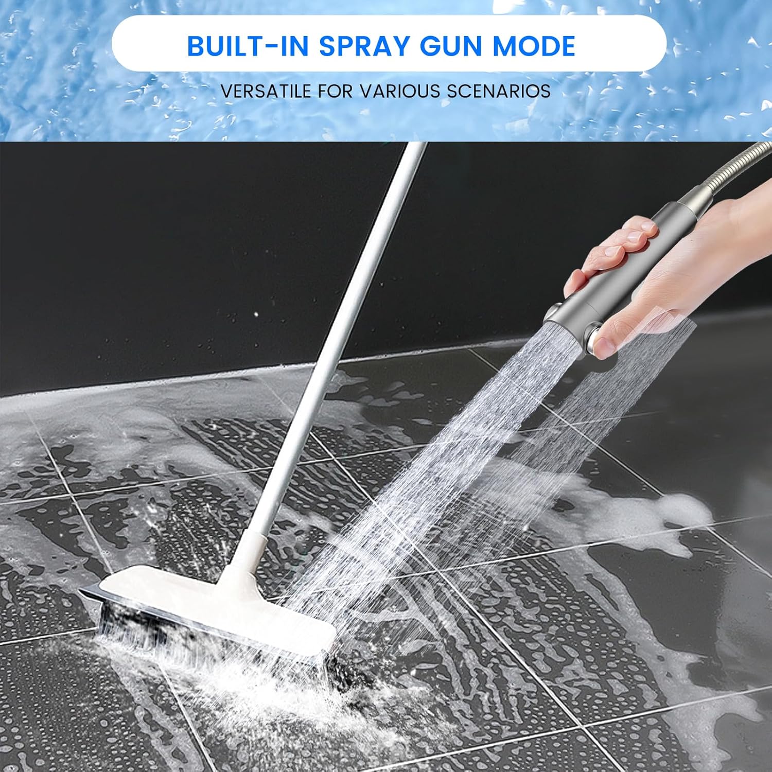 High pressure 3-Setting Clean Flow hair shower