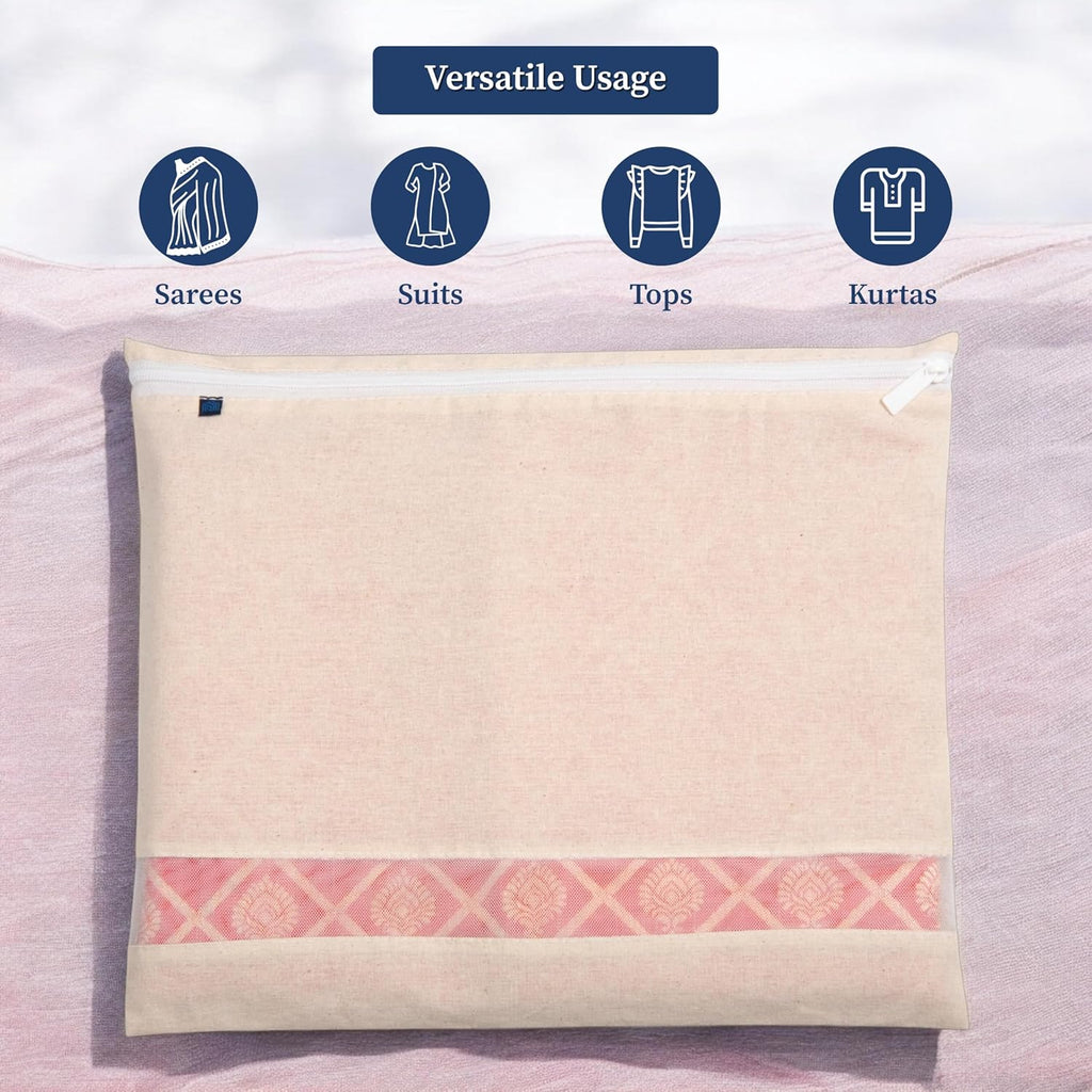 Cotton Saree Bags-Covers (Pack of 10)