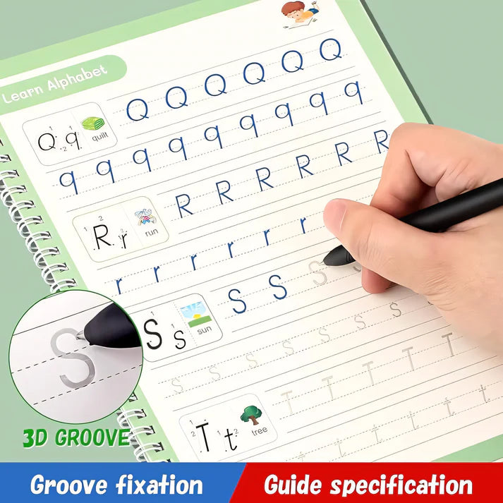 Sank Magic Practice book (4 BOOKS,1 PEN,1 GRIP,10 REFILL) Pack of 1