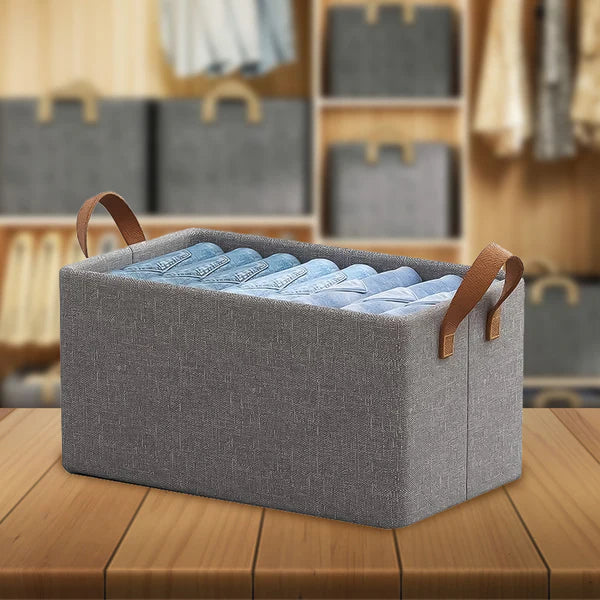 Foldable Stackable Storage Box Clothe Organizer (Pack of 3)