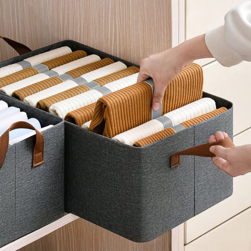 Foldable Stackable Storage Box Clothe Organizer (Pack of 3)