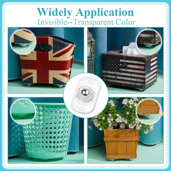 Heavy Duty 360° Rotating Moving Wheels "Furniture Mover Wheels" ( Pack Of 12 )