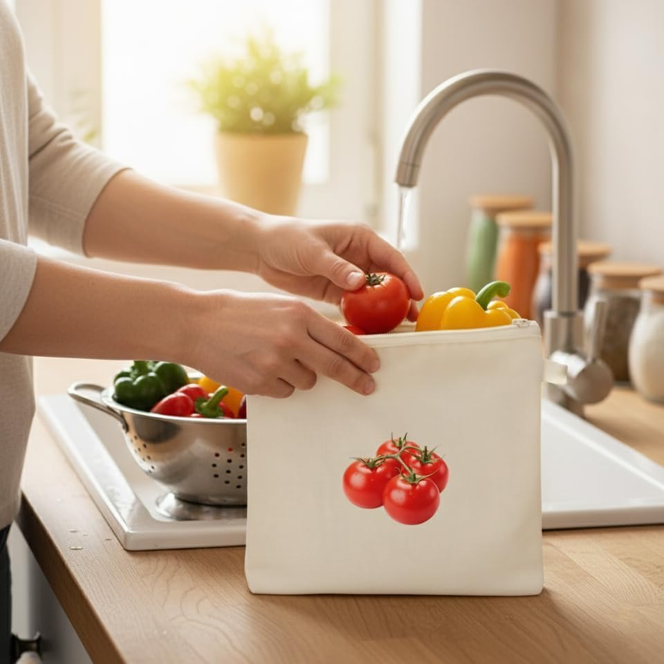 Cotton Reusable Vegetable fridge bags (Pack of 10 bags)